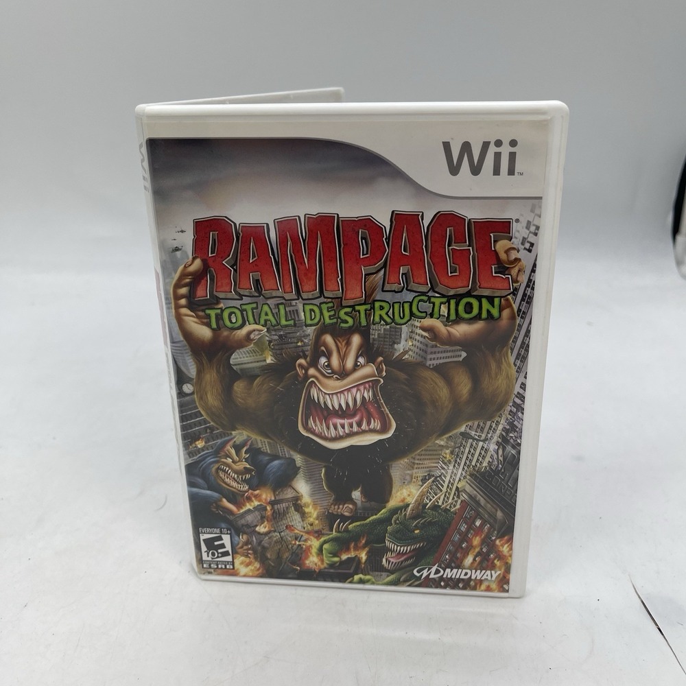 Rampage: Total Destruction (Nintendo Wii) CIB COMPLETE Tested Working
